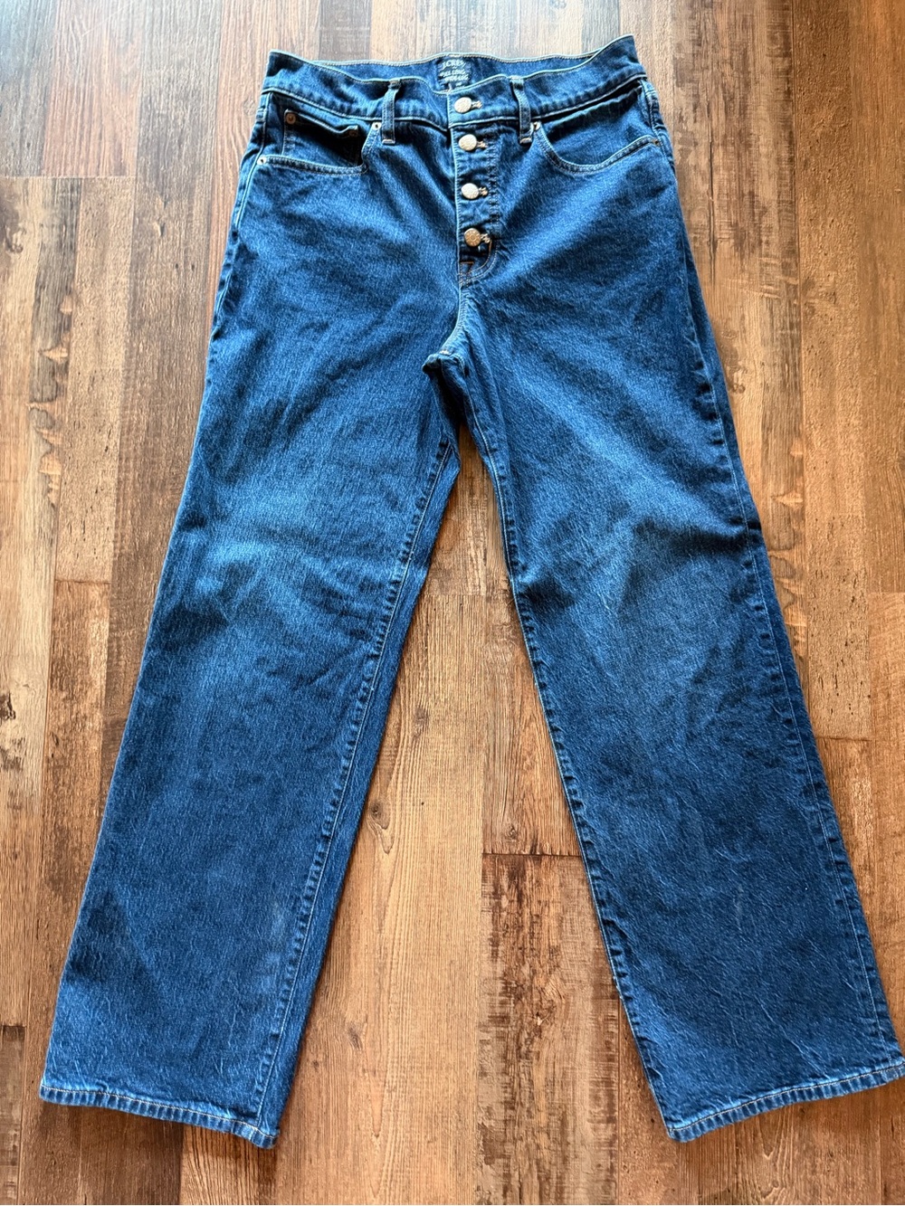 J Crew High Rise Blue – Button Fly